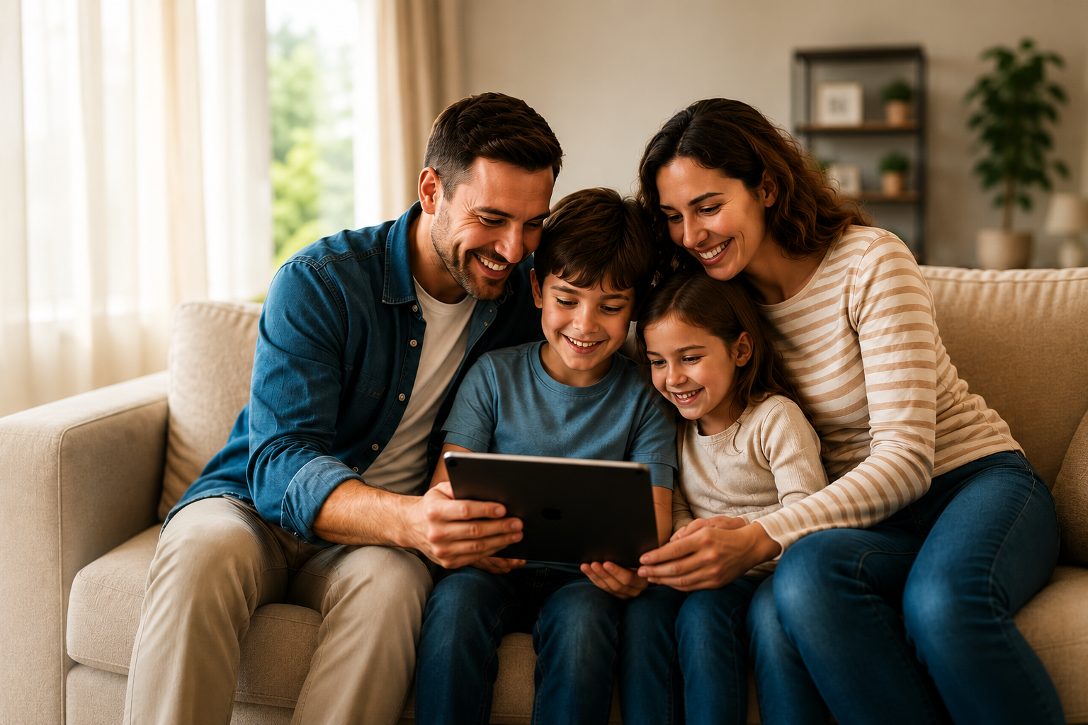 Família protegida pela MKC Seguros